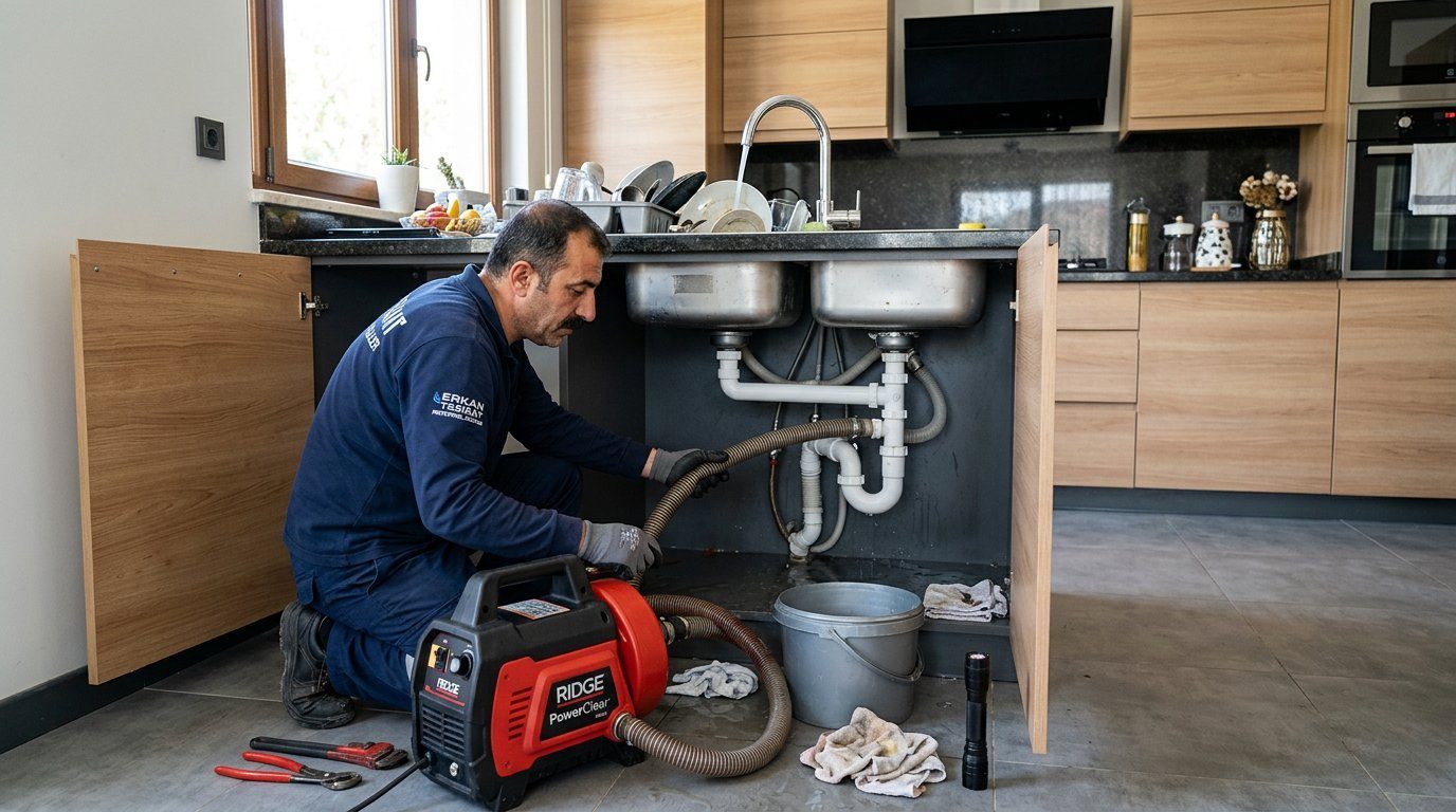 Acil Gider Tıkanıklığı Açma teknik uygulama